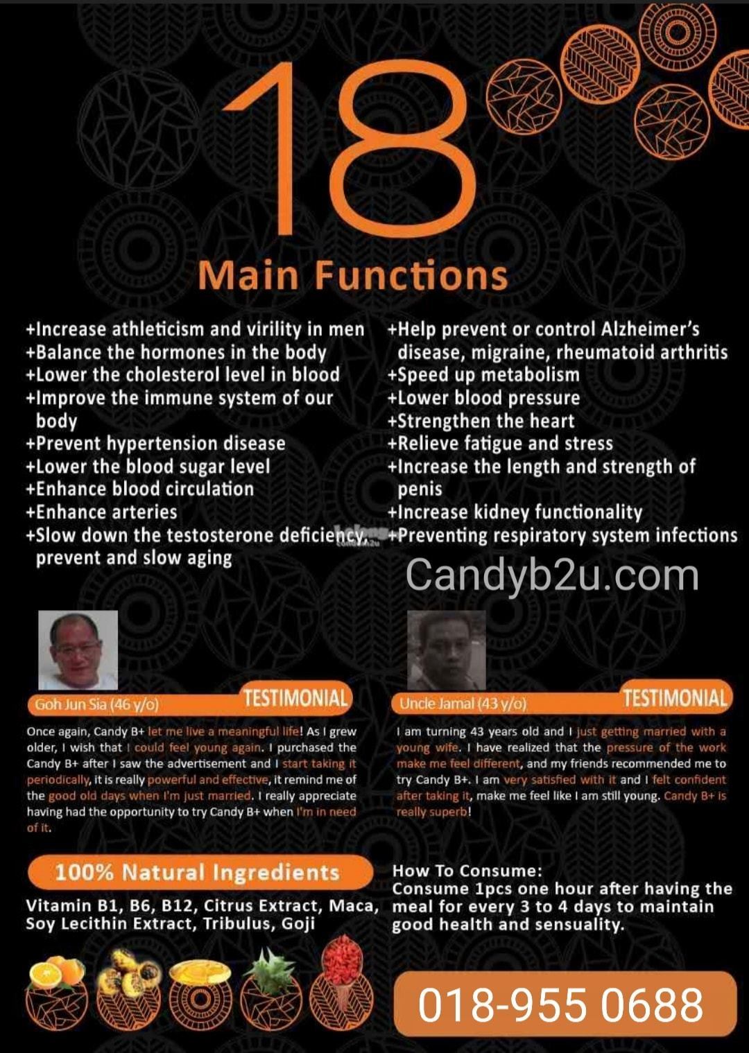 10 main functions of Candy B